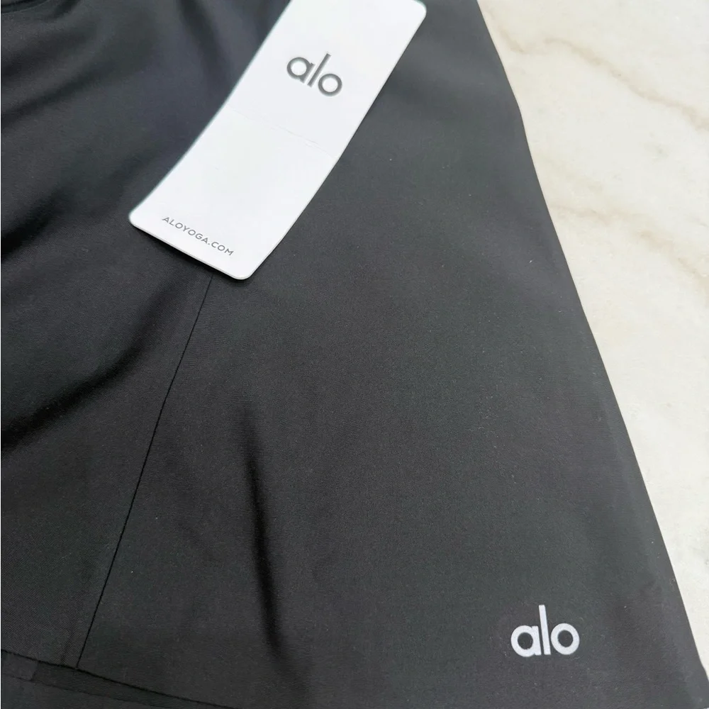 ALO Yoga Black Pleated Mini Skirt Casual